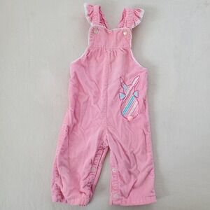 Vintage Bunny Pink Overalls 6 months